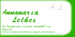annamaria lelkes business card